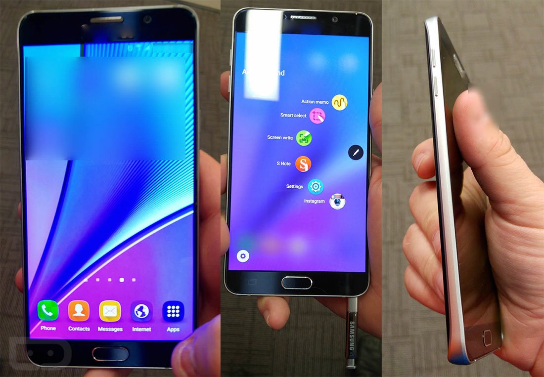 Galaxy Note 5 รอบใหม่ เห็นตัวเครื่องชัดเจน ถอดแบตไม่ได้ เสียบ microSD ไม่ได้